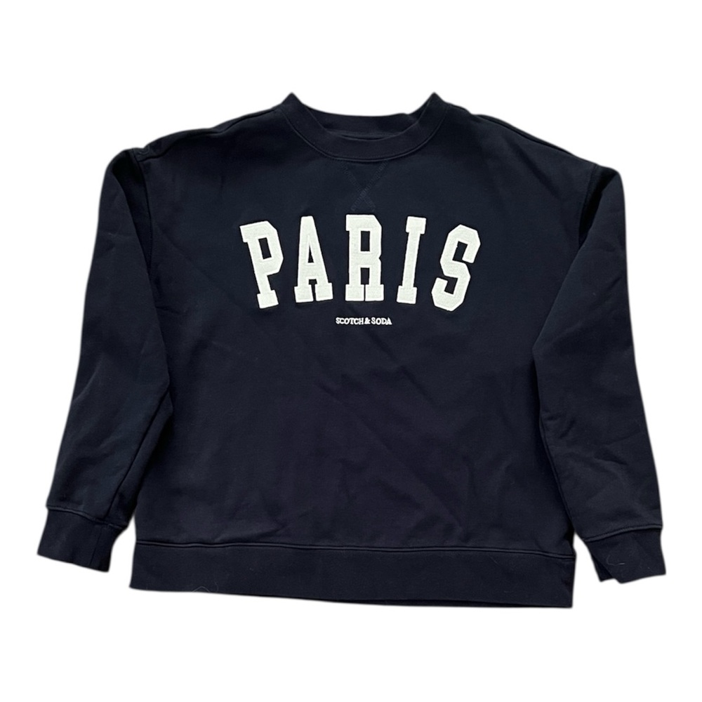 Scotch & Soda Paris Crewneck Sweatshirt Navy Women’s Size Small